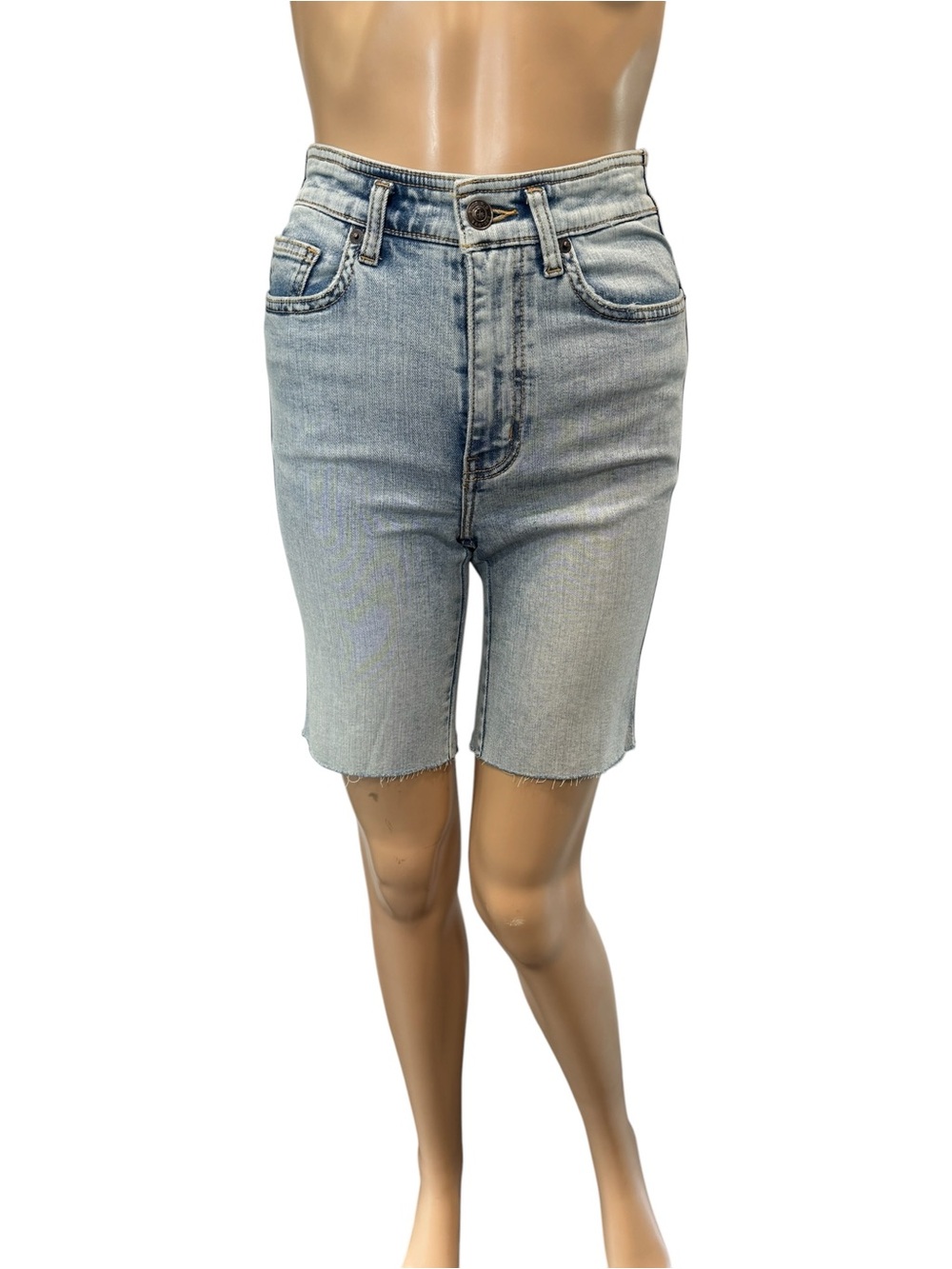 CURRENT/ELLIOTT The Truby
Virens Shorts Womens SZ 25 Blue Stretch Denim Bermuda